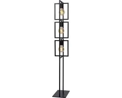 Lucide LUUK Vloerlamp 3xE27 - Zwart