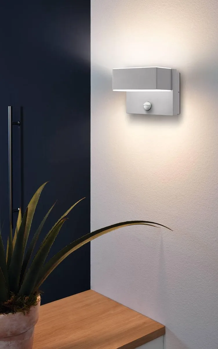 Eglo Azzinano Wandlamp SMD LED 2 Stuks - IP44 - Zilver