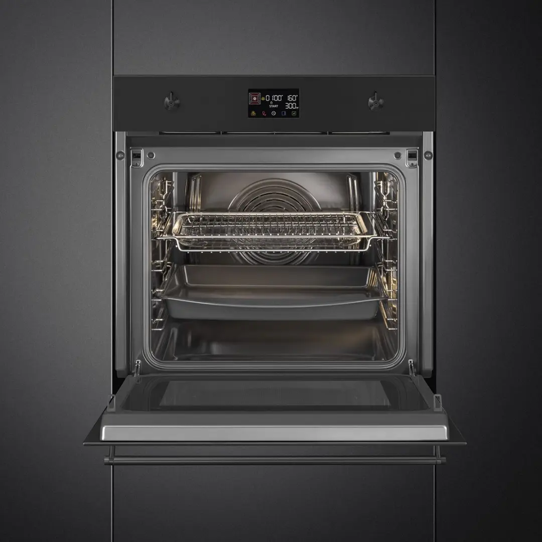 Smeg Classic SO6302M2N Combi-magnetron - Mat Zwart