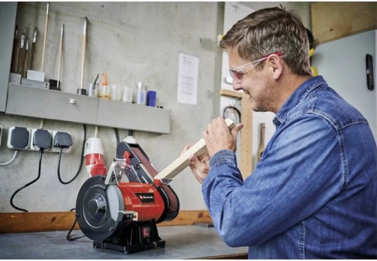 Einhell TC-US 350 Elektrische Werkbank Slijp- en Bandschuurmachine - 350W