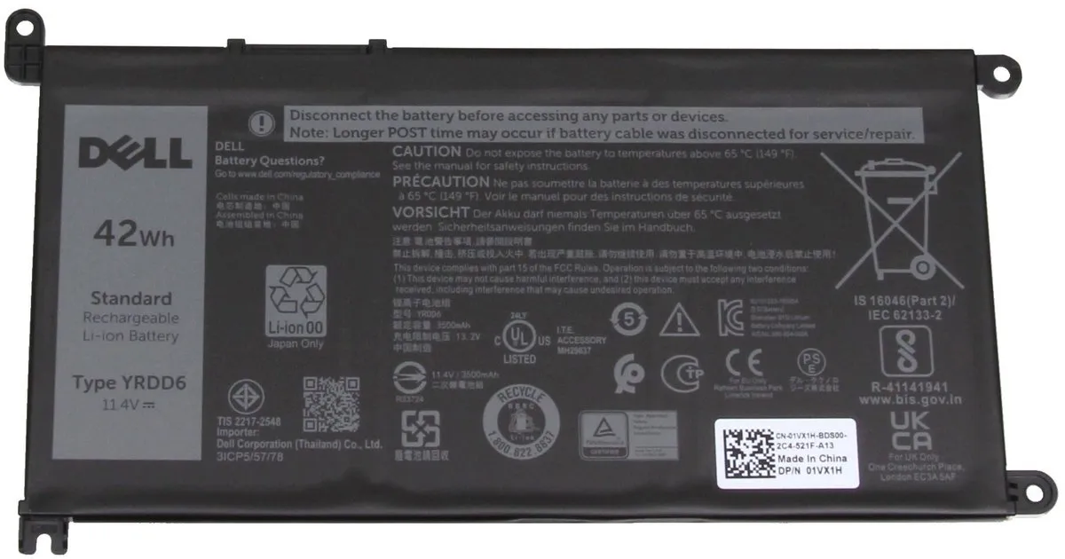 Dell 0VM732 Laptopbatterij 42Wh