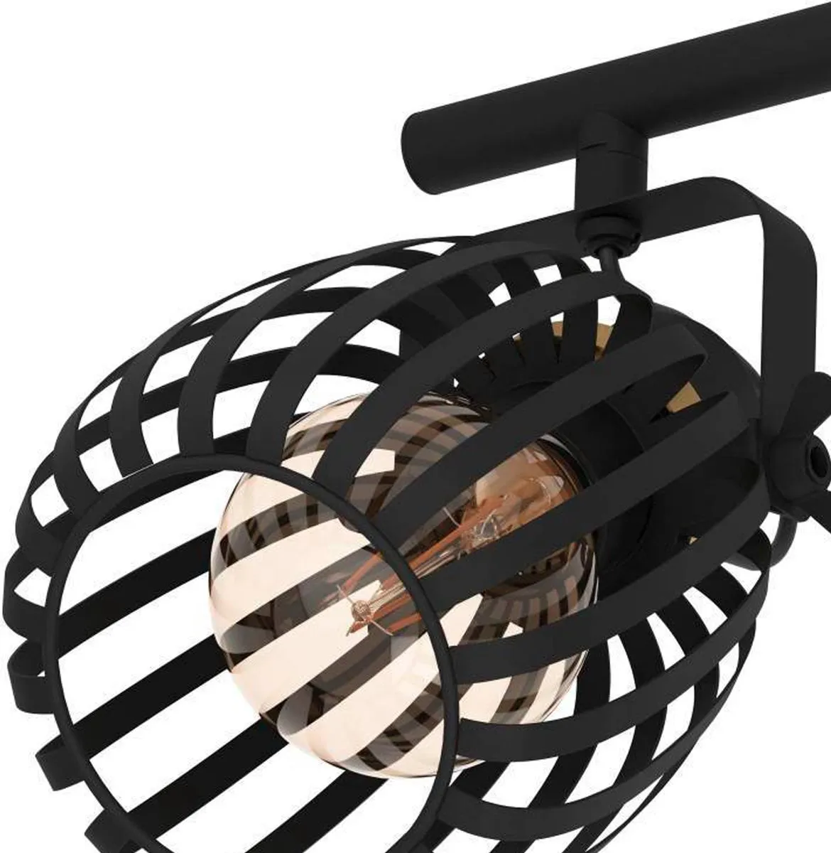 Eglo Girona Spot E27 - 2 Lichtpunten 44cm - Zwart/Goud
