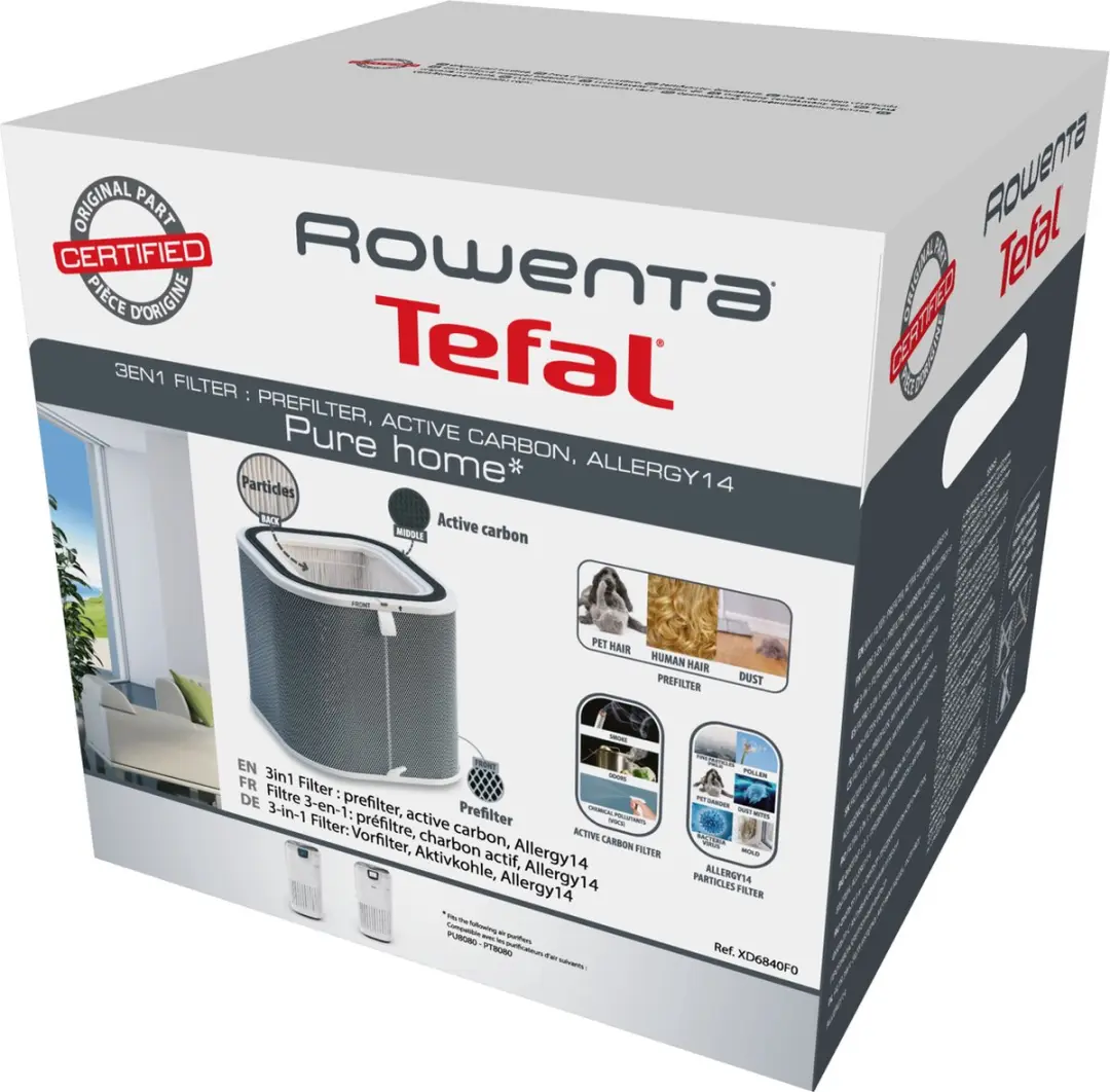 Rowenta XD6840 3-in-1 Filter - Grijs - afbeelding 2 van 2
