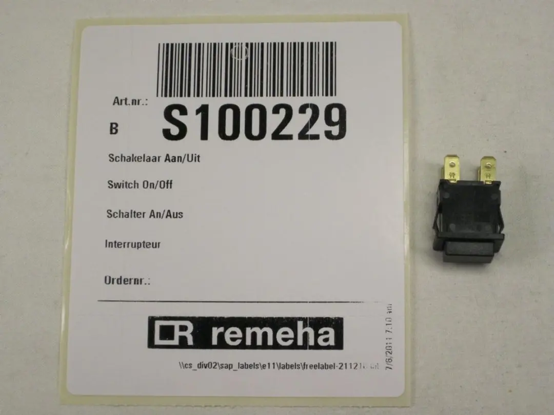 Remeha S100229 Schakelaar