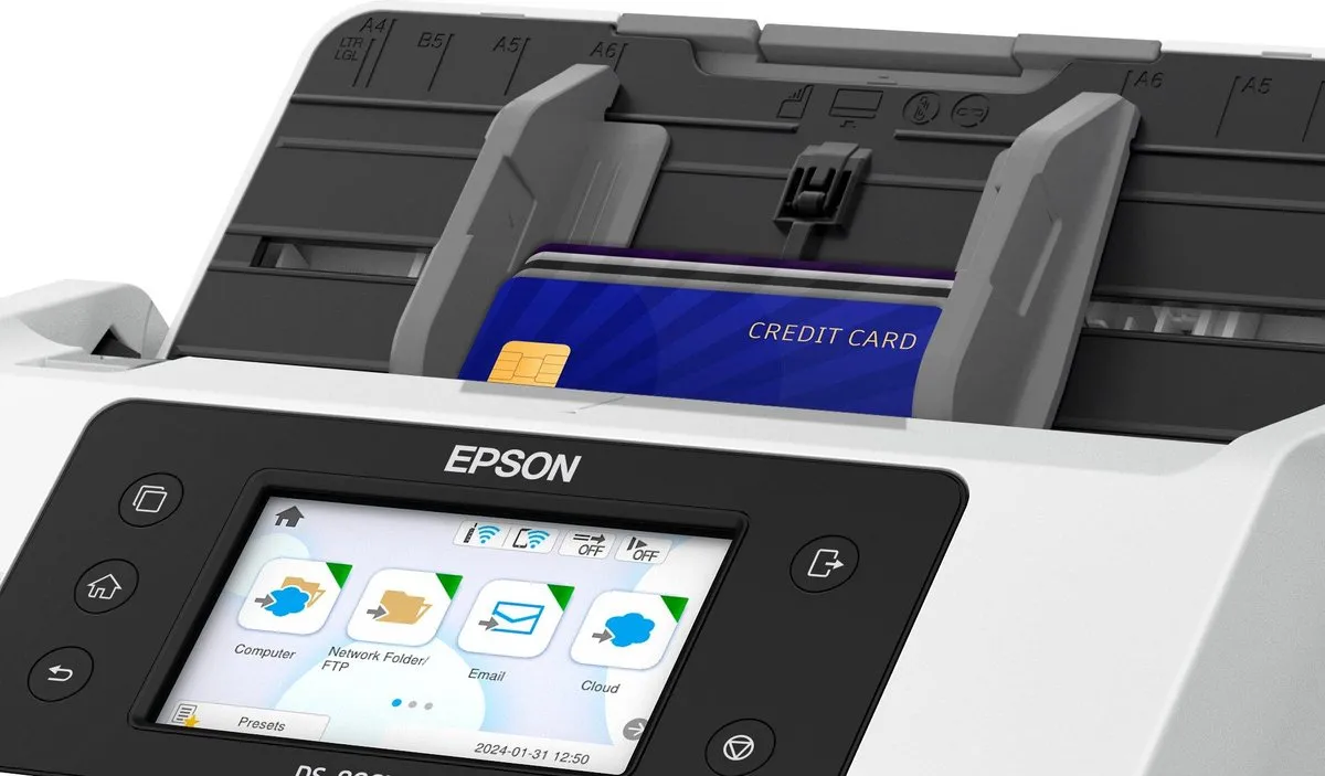 Epson WorkForce DS-900WN Scanner - A4 - Wi-Fi - Wit