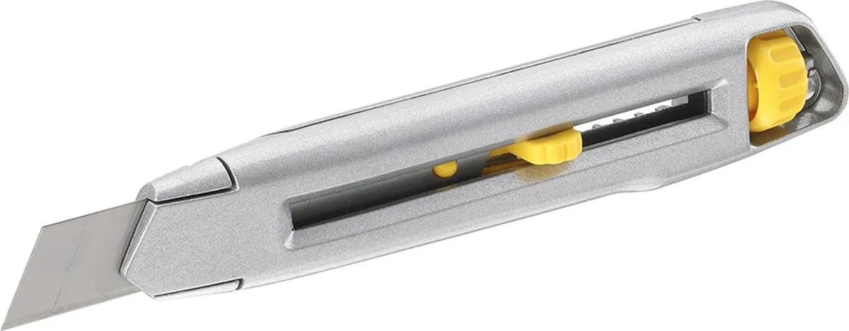 Stanley Interlock Afbreekmes 18mm - Grijs/Geel