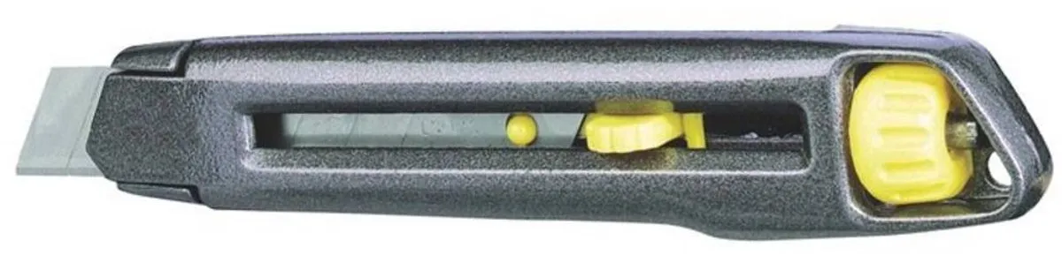 Stanley Interlock Afbreekmes 18mm - Grijs/Geel - afbeelding 6 van 6