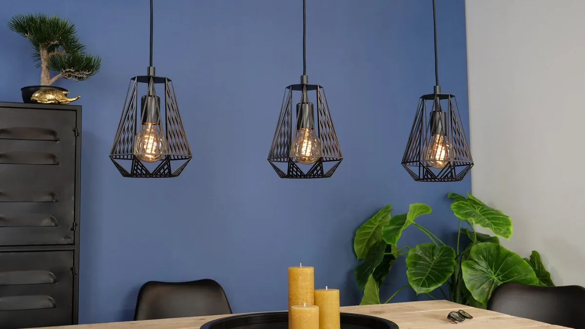 Eglo Stype Hanglamp E27 - 96cm - Zwart - afbeelding 6 van 6