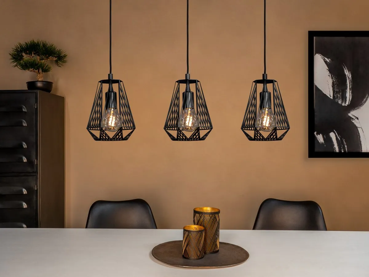 Eglo Stype Hanglamp E27 - 96cm - Zwart