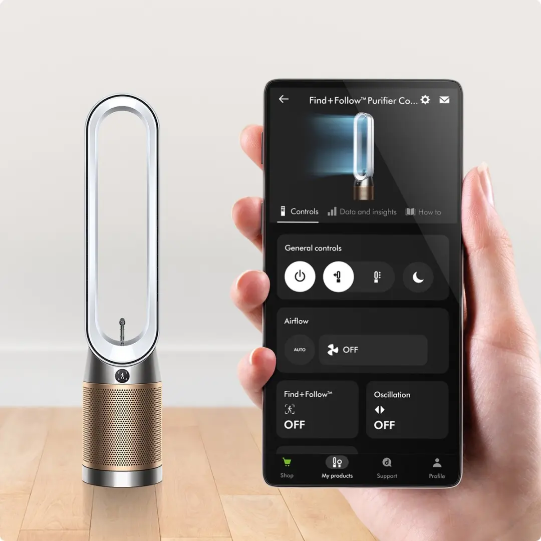 Dyson Find+Follow Purifier Cool PC3 Luchtreiniger - Wit/Goud