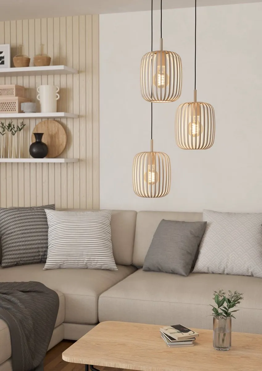 Eglo Romazzina Hanglamp Ø46cm - Zandkleur