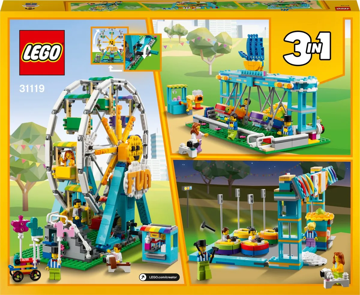 LEGO Creator 3-in-1 Reuzenrad 31119 - 1002 Stukken - afbeelding 2 van 6
