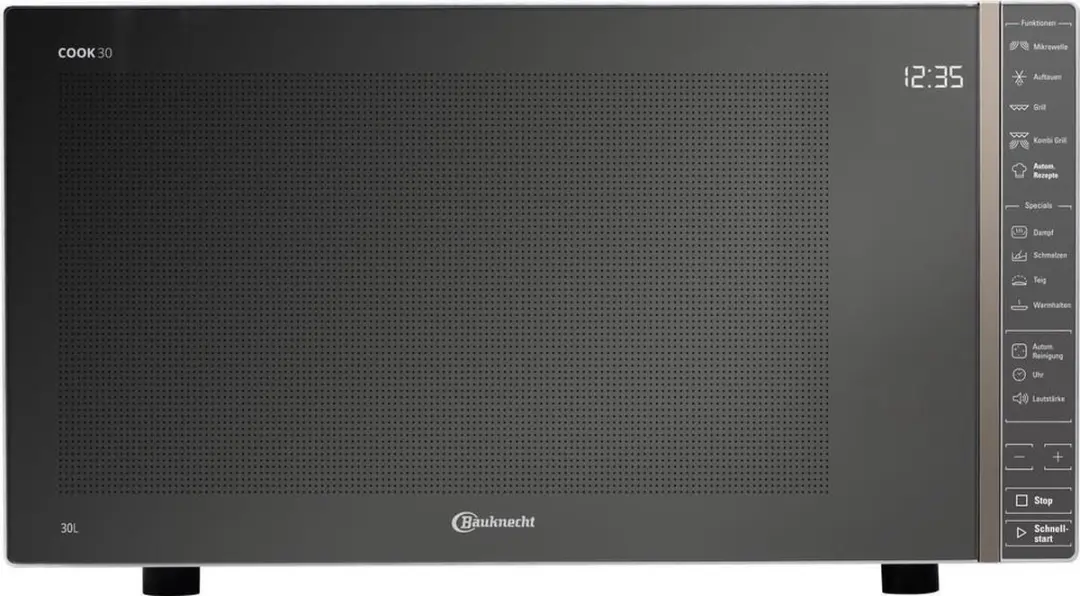 Bauknecht MW 304 M Vrijstaande Magnetron 900W - Grijs/Spiegel