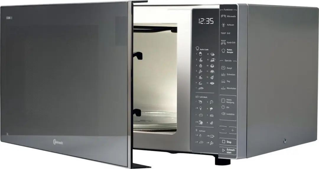 Bauknecht MW 304 M Vrijstaande Magnetron 900W - Grijs/Spiegel