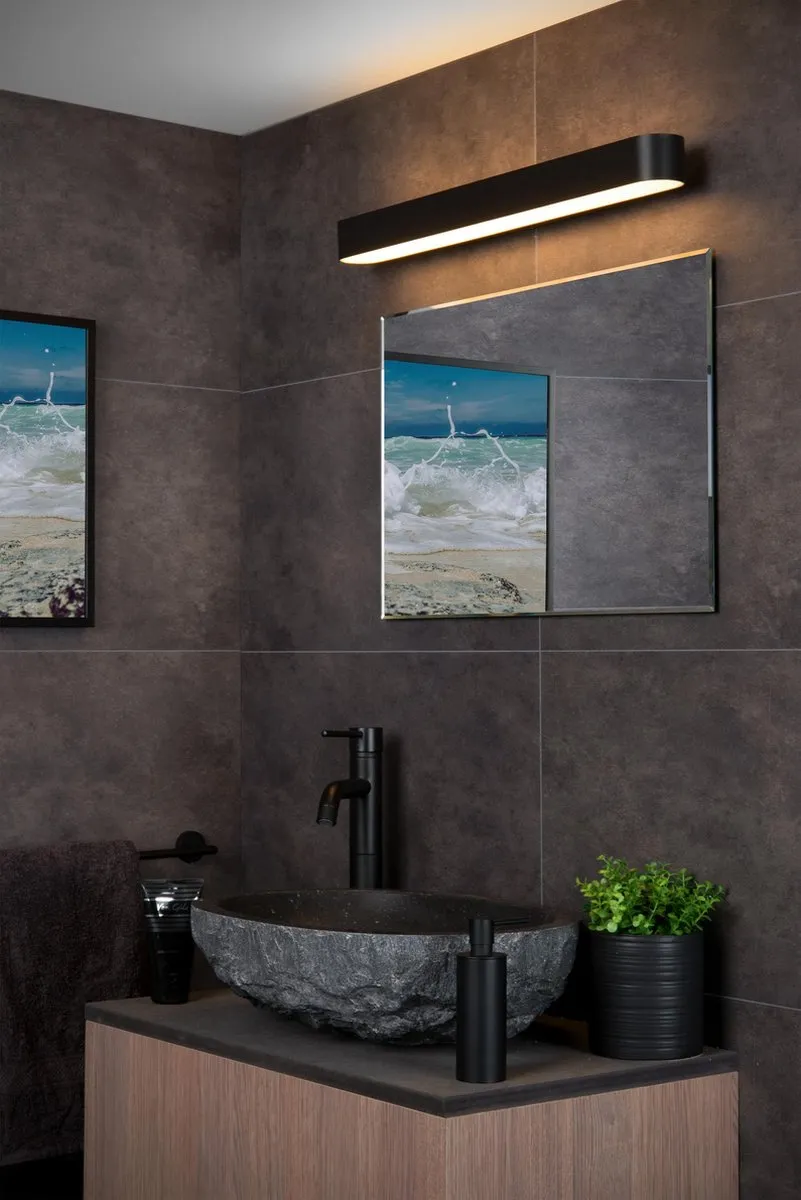 Lucide Madelon Wandlamp LED 9W IP44 - Zwart - afbeelding 6 van 6