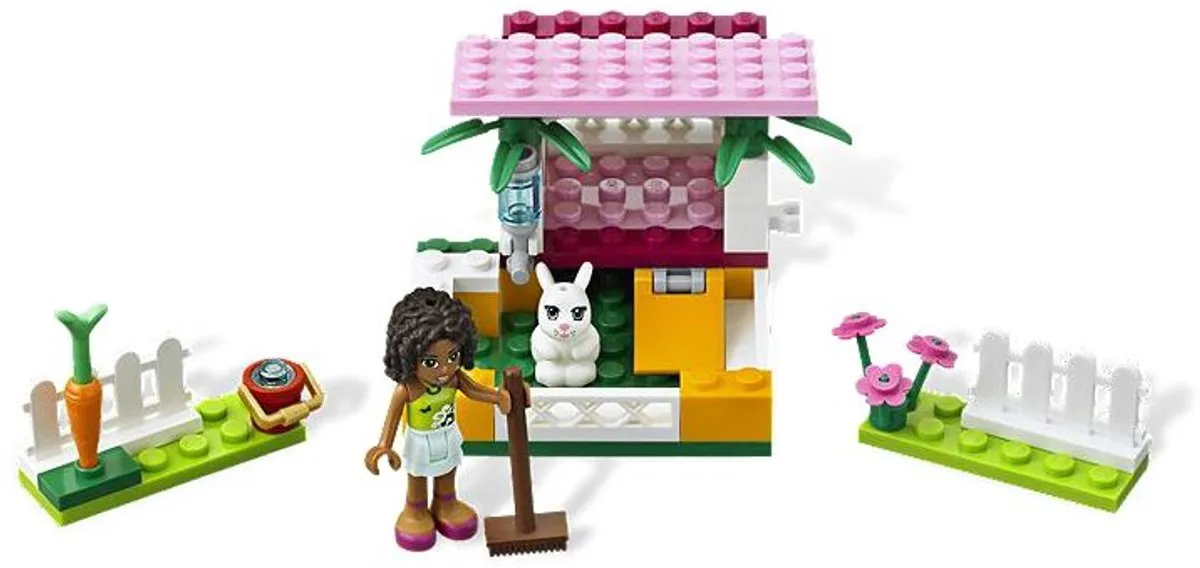 LEGO Friends Adrea's Konijnenhok 3938 - 62 Stukken - afbeelding 4 van 6