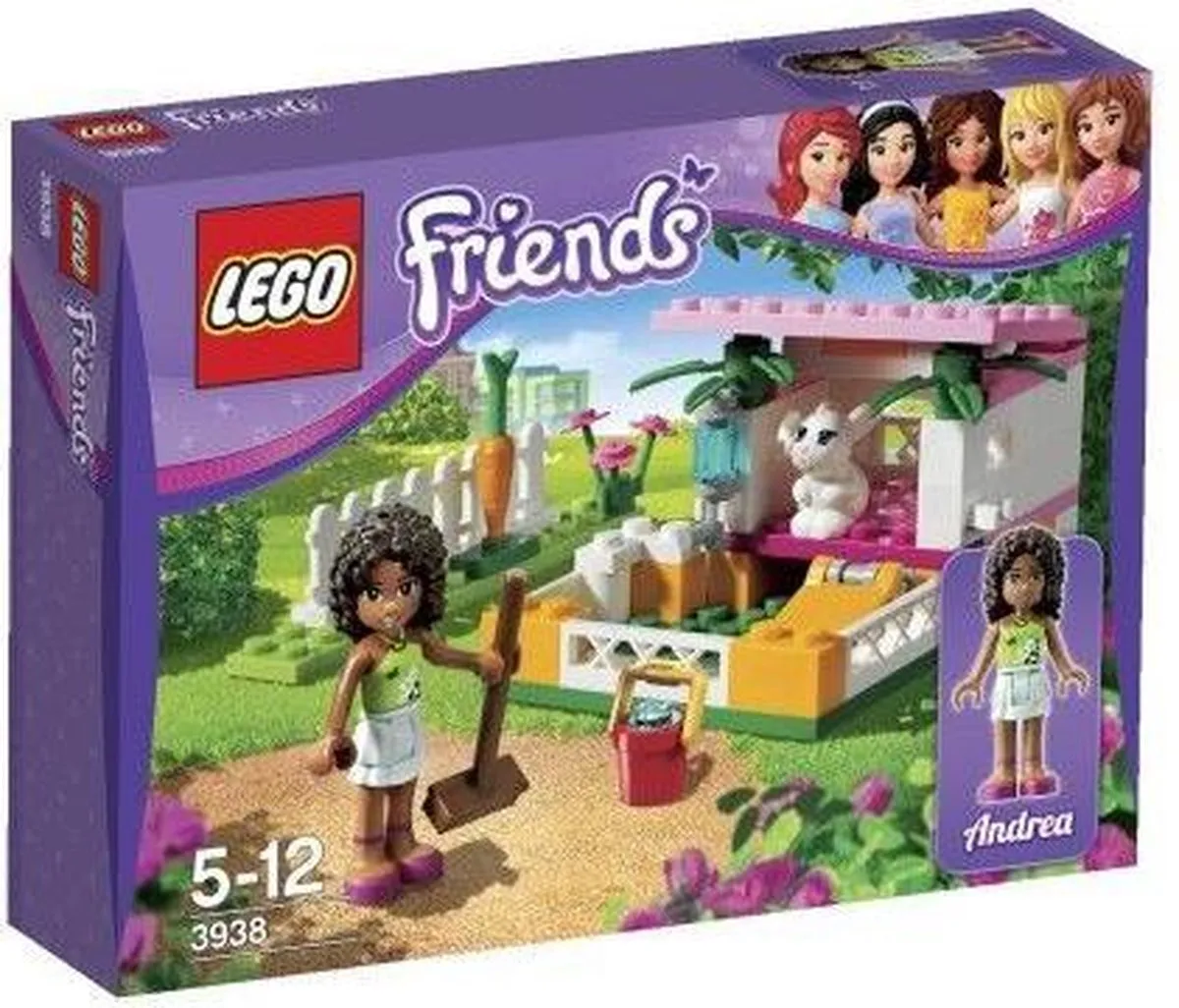 LEGO Friends Adrea's Konijnenhok 3938 - 62 Stukken - afbeelding 2 van 6