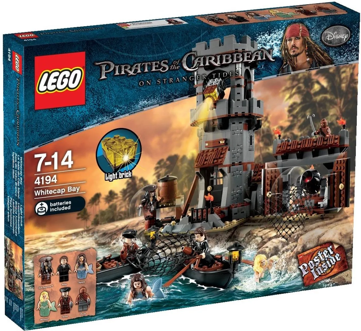 LEGO Pirates of the Caribbean Witkop Baai 4194 - 8 Minifiguren - afbeelding 2 van 6