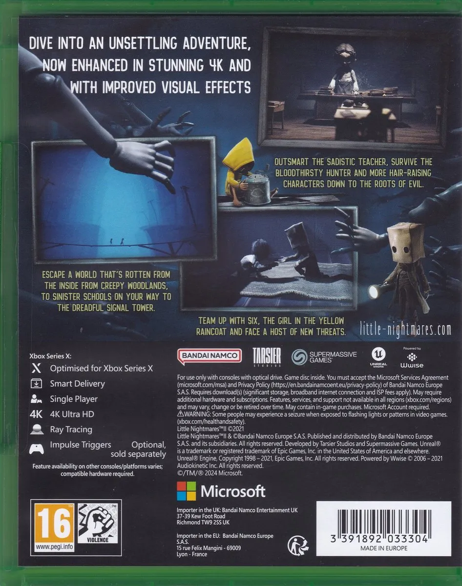 Little Nightmares 2 Enhanced Edition - Xbox One/Xbox Series X