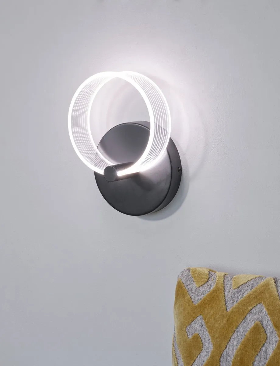 LEDVANCE DECOR Circle Wandlamp 8W Click CCT - Zwart