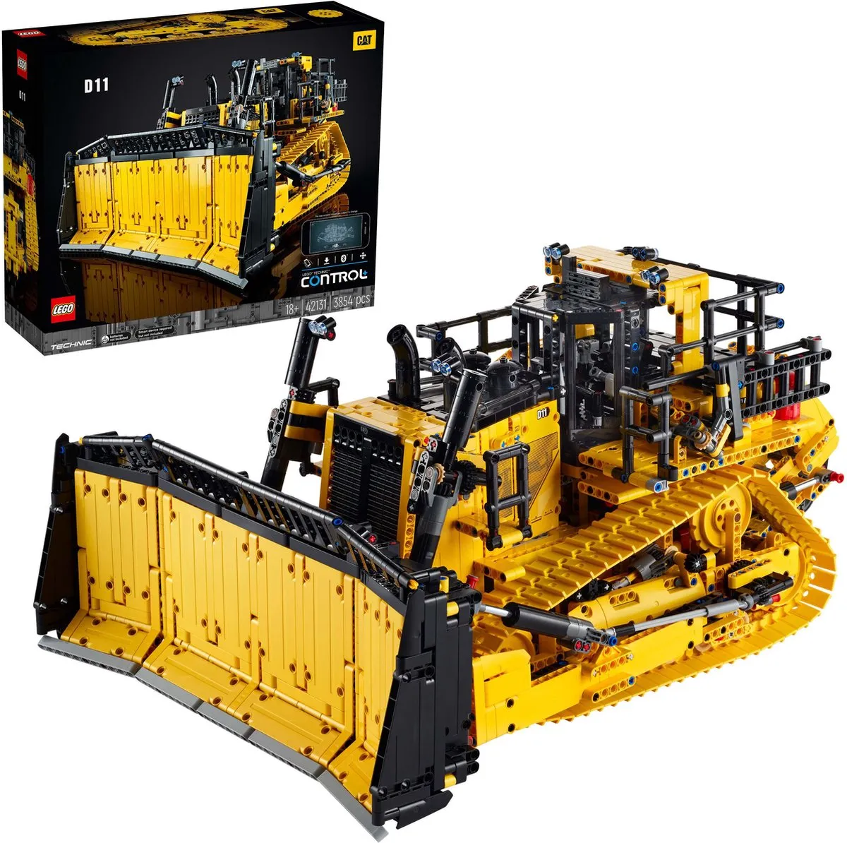 LEGO Technic Cat D11 Bulldozer 42131 - 3854 Stukken - afbeelding 6 van 6