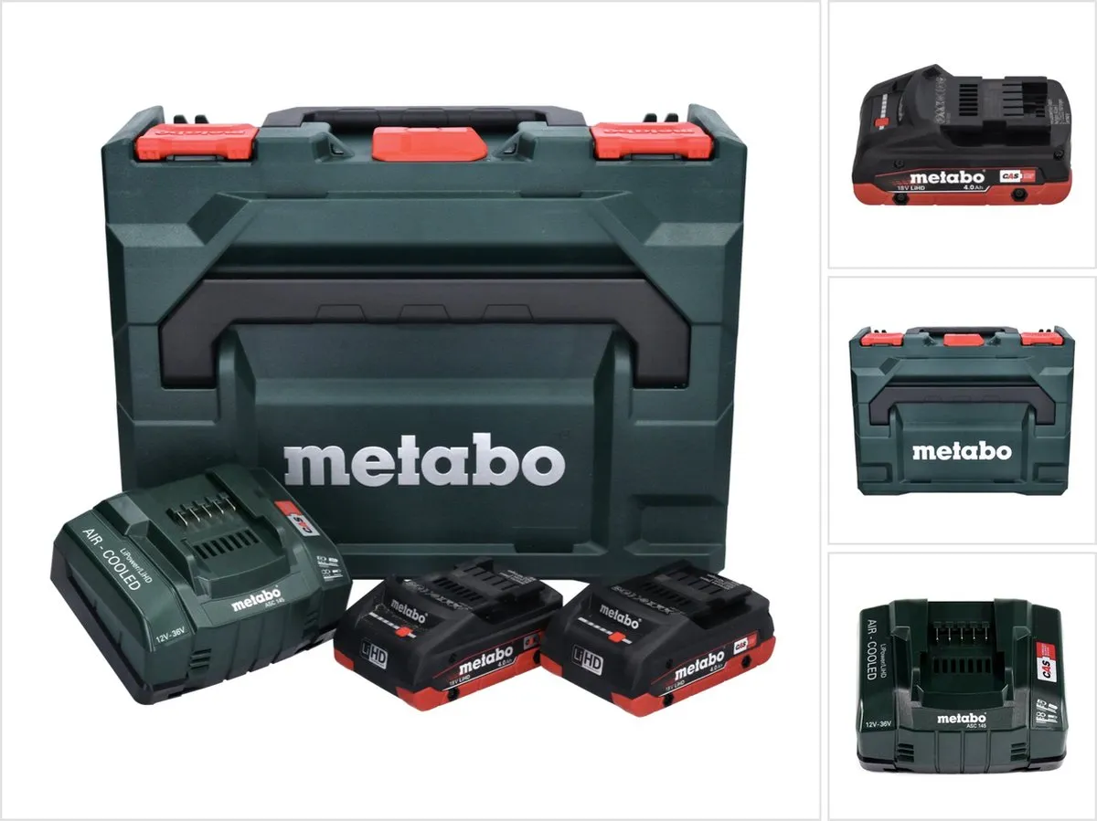 Metabo 685130000 18V LiHD Accu Starterset - 2x 4,0Ah
