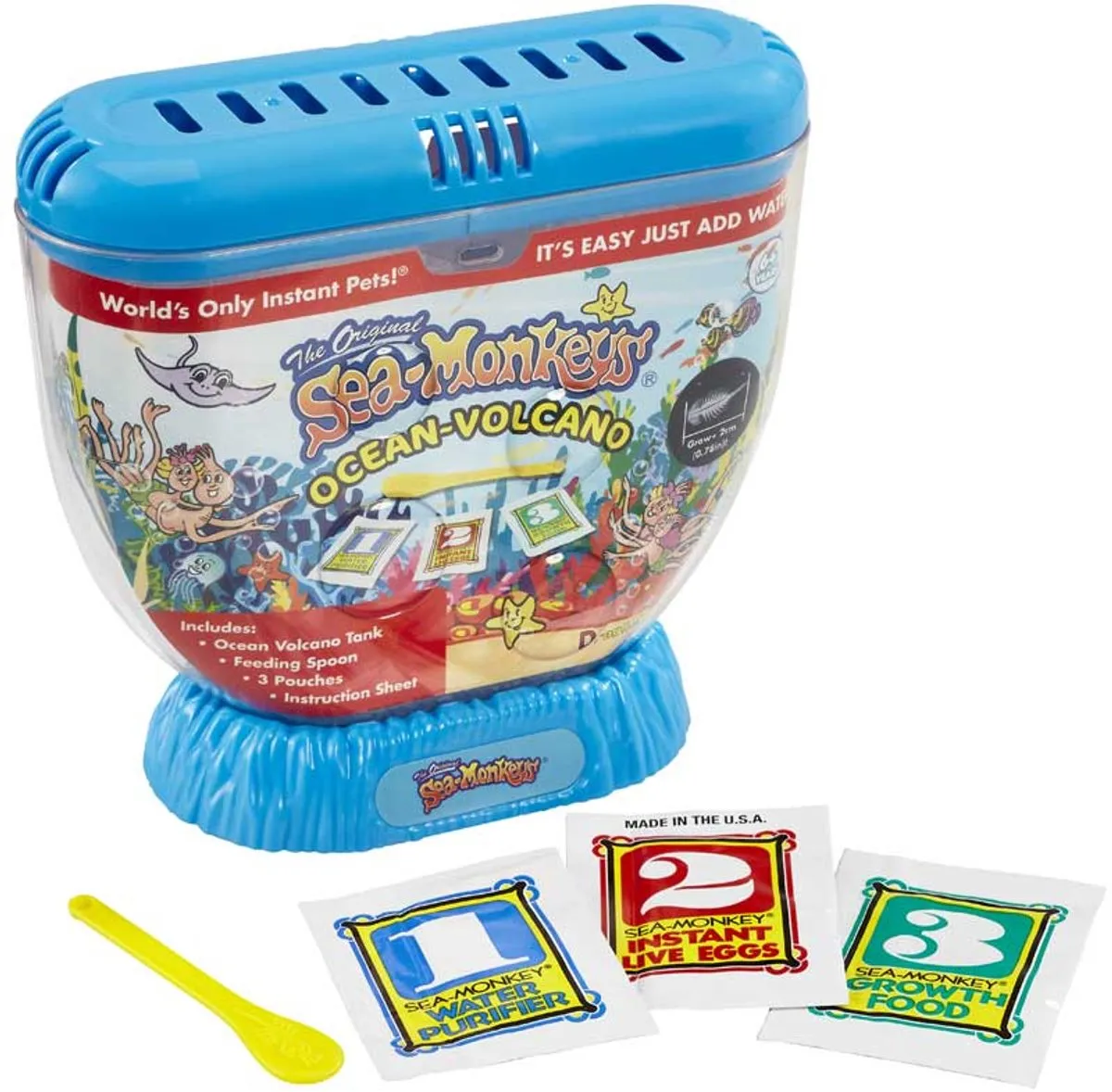 Bandai Sea Monkeys Volcano Zoo Aquarium
