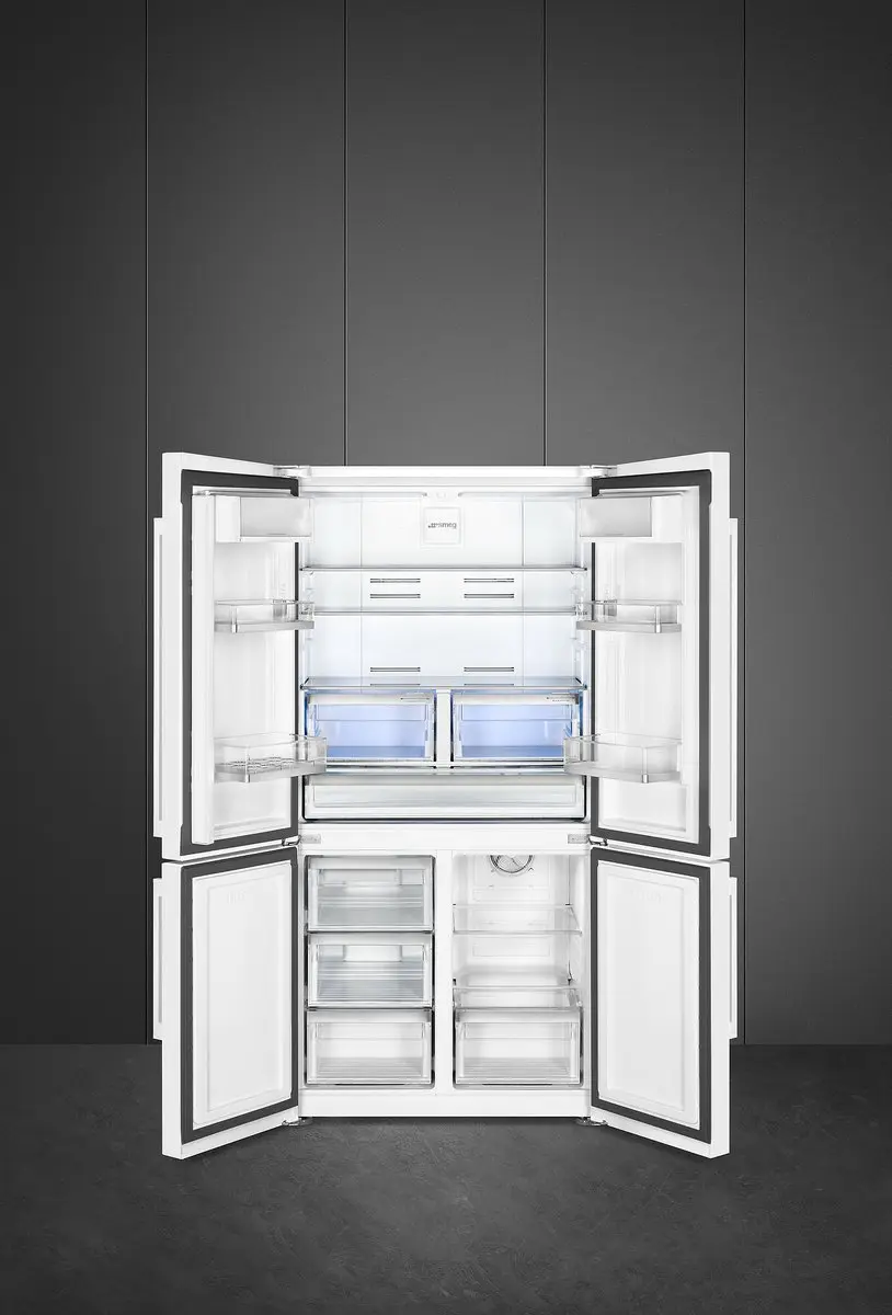 Smeg FQ60BDE Amerikaanse Koelkast - 572L - Wit