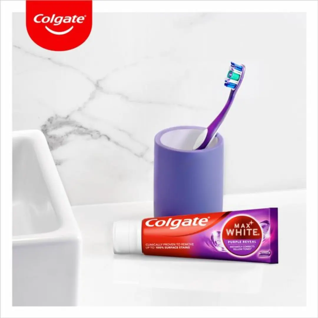 Colgate Max White Purple Reveal Tandpasta 75ml - 24 Stuks
