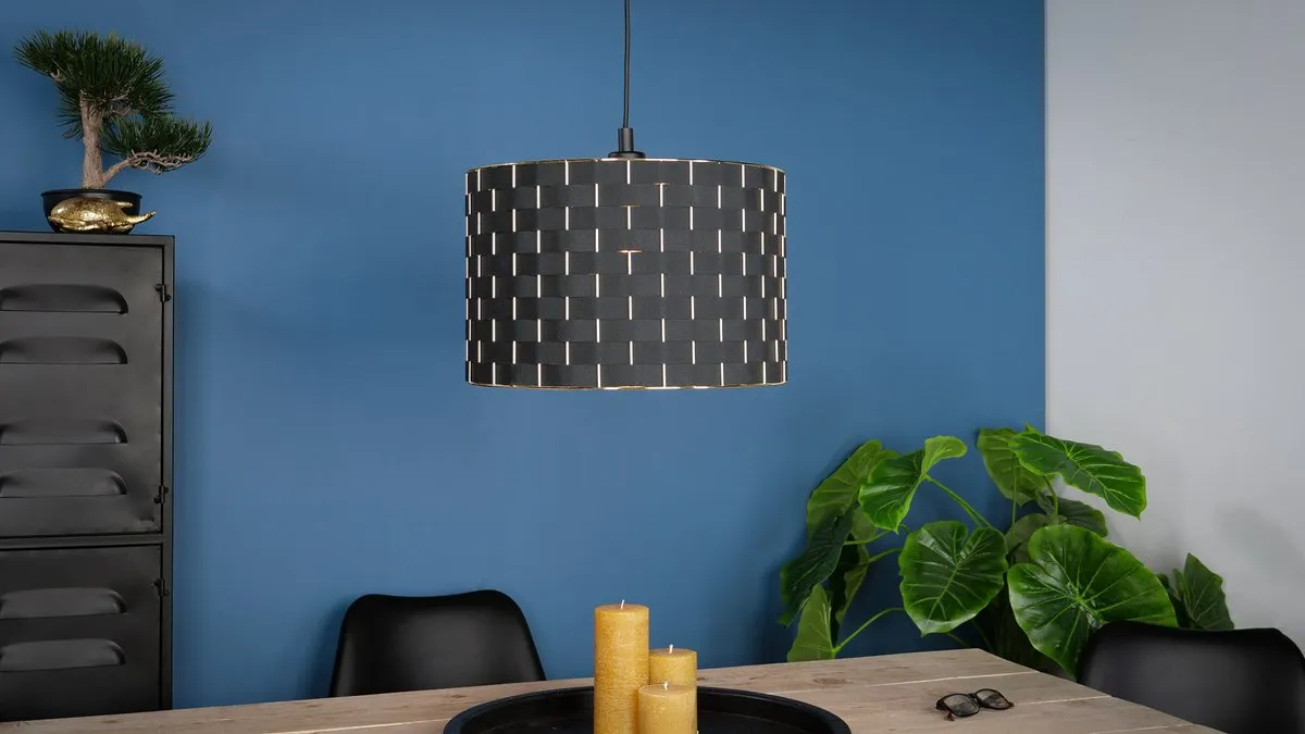 Eglo Marasales Hanglamp E27 - Ø38cm - Zwart/Goud - afbeelding 6 van 6