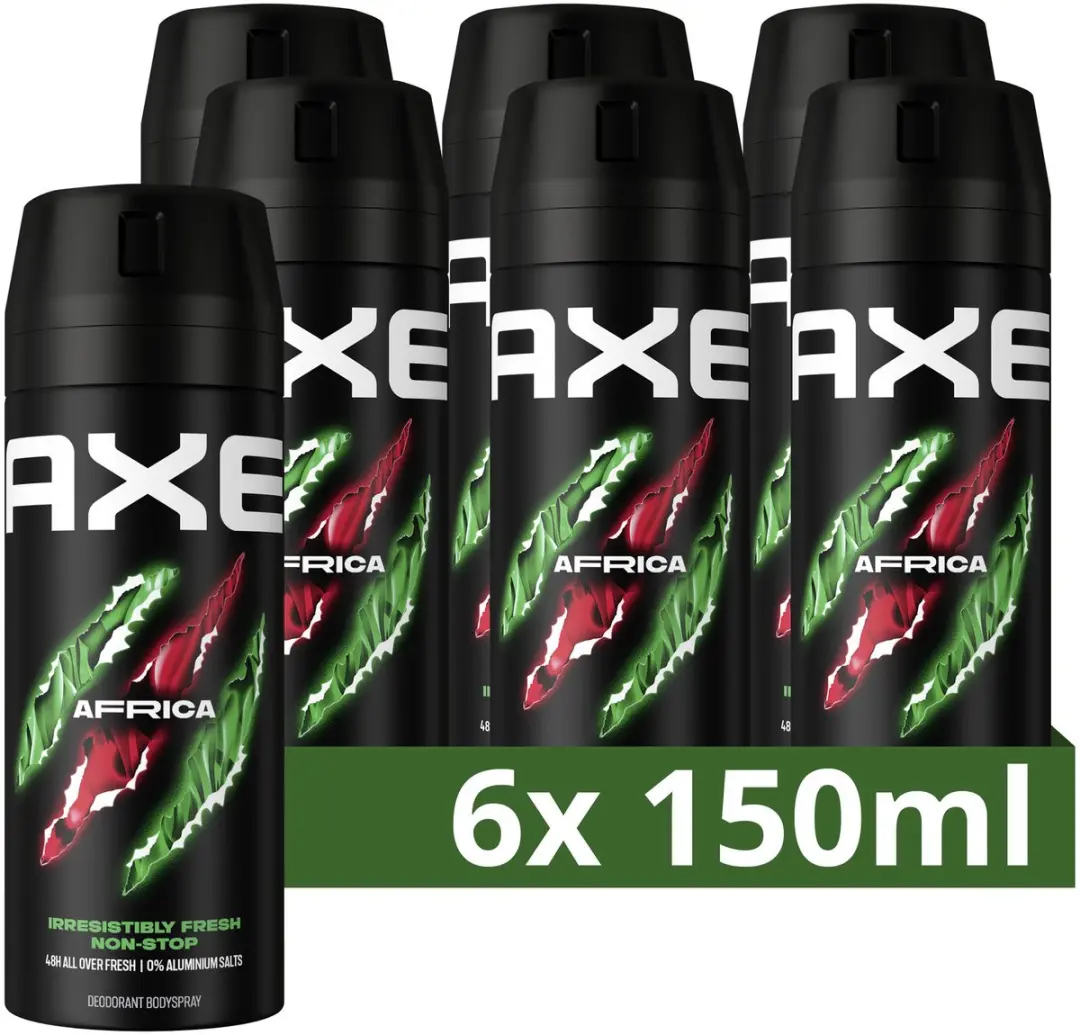 Axe Africa Bodyspray - 6x150ml