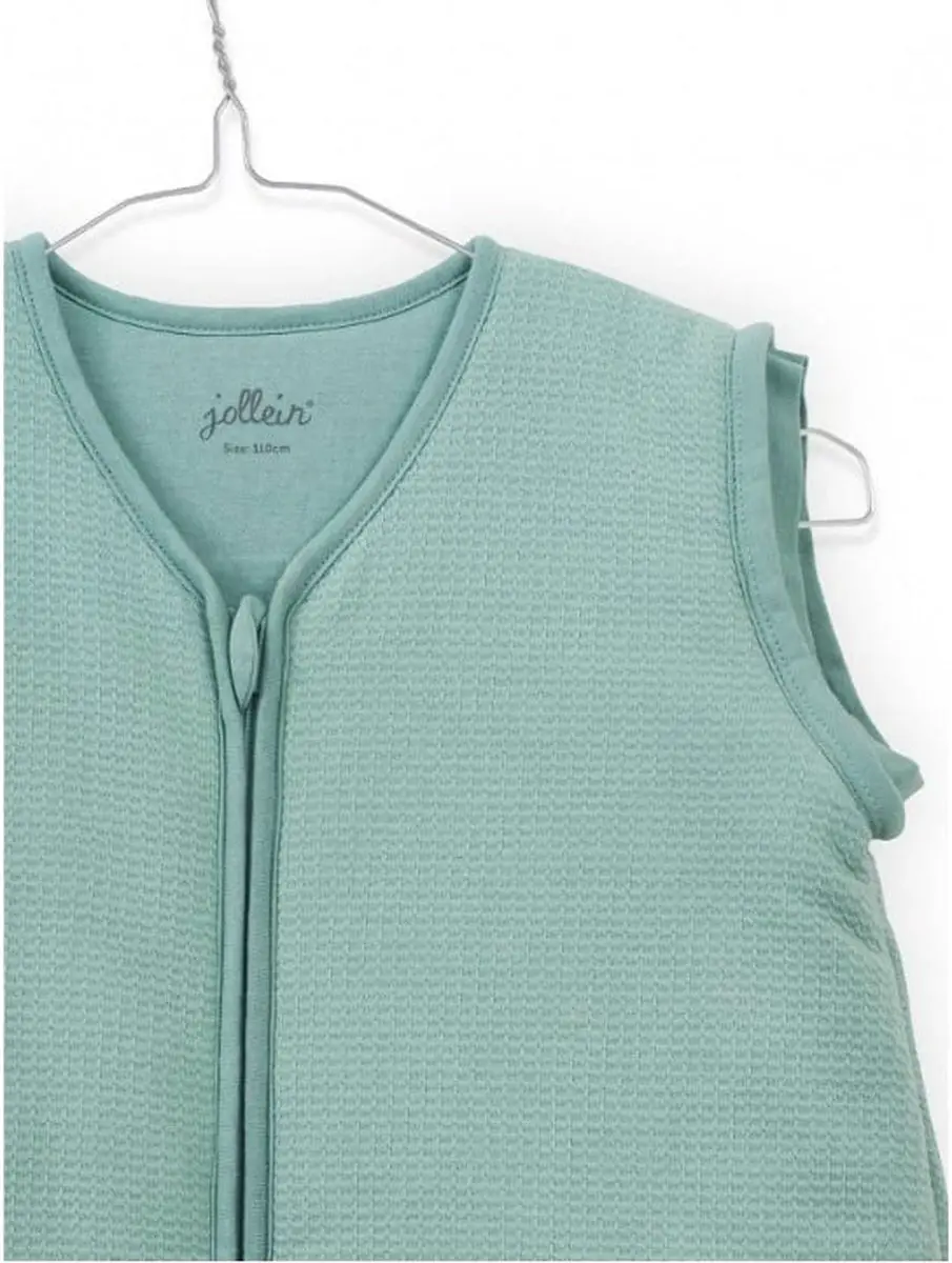 Jollein Tiny Waffle Babyslaapzak 90cm - Soft Green
