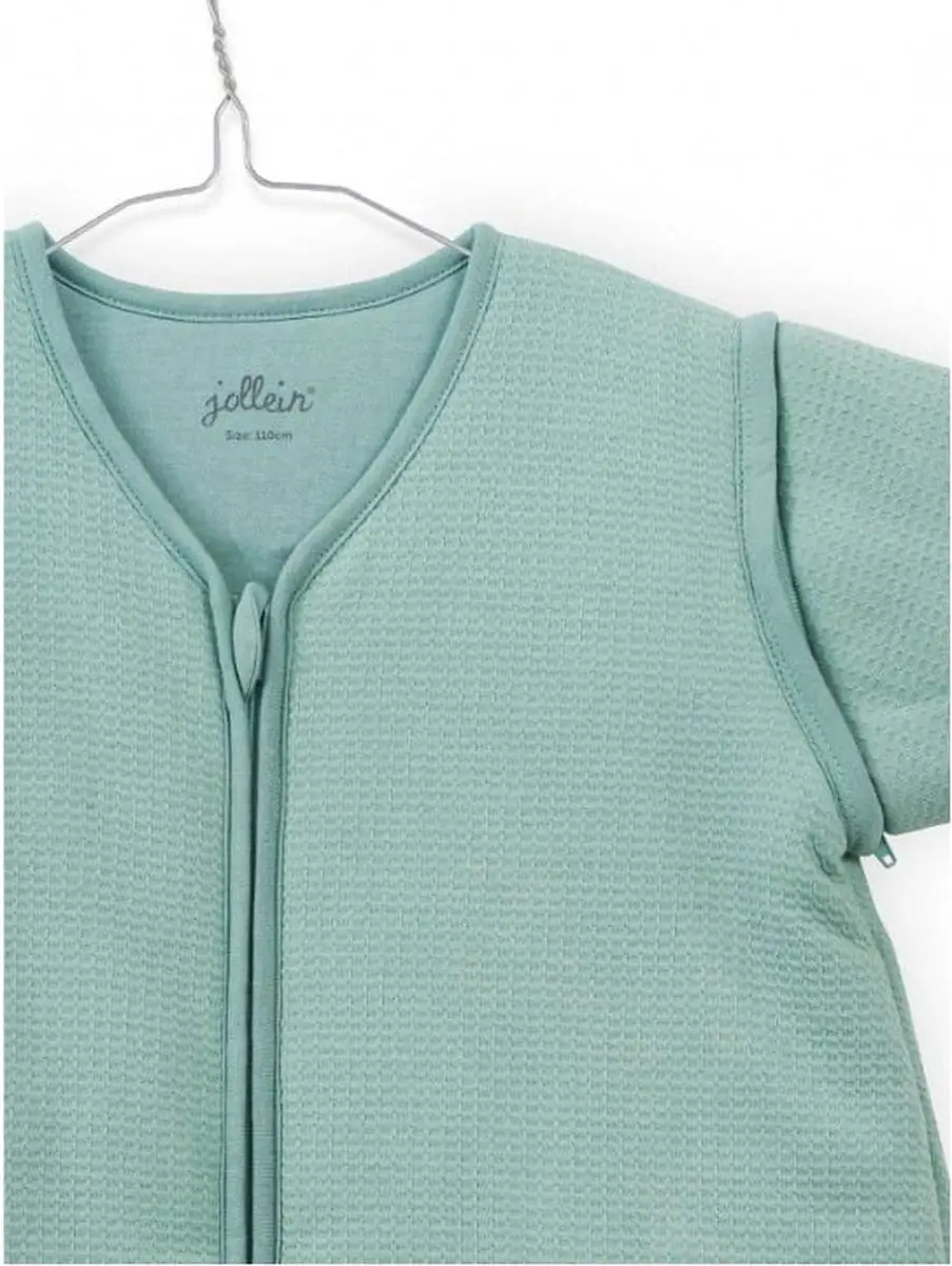 Jollein Tiny Waffle Babyslaapzak 90cm - Soft Green