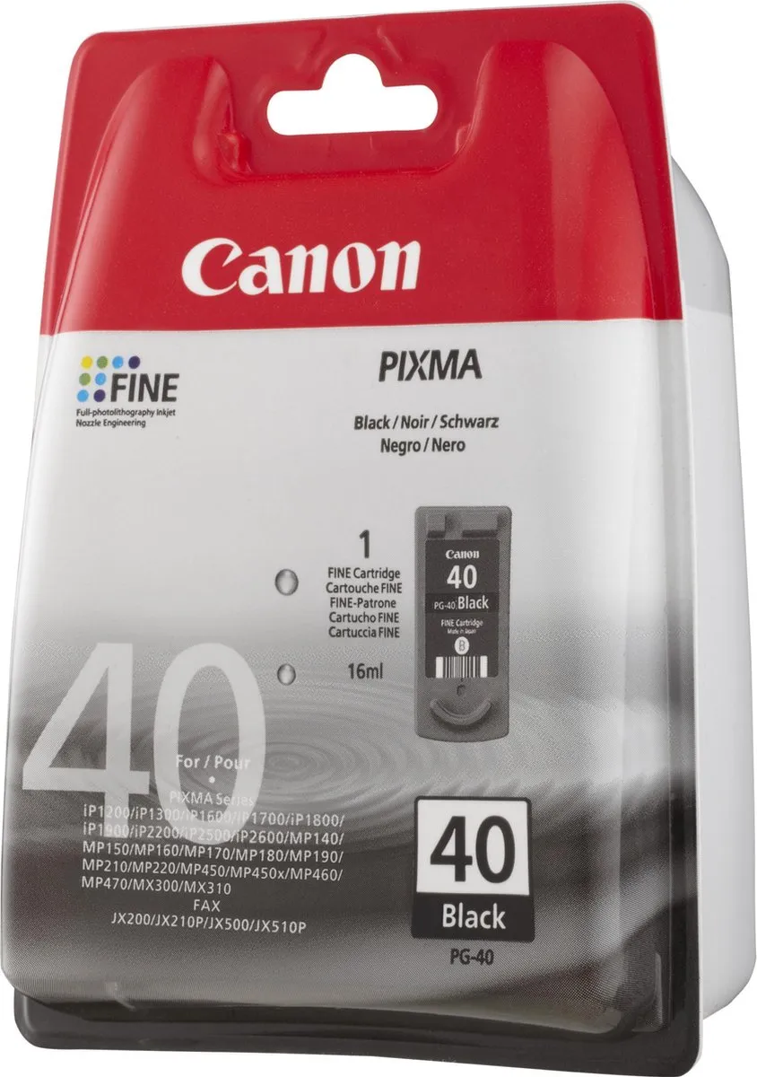 Canon PG-40 Inktcartridge - Zwart