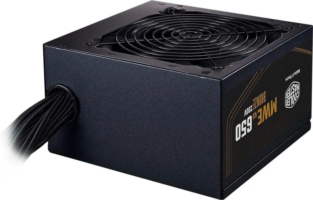 Cooler Master MWE Bronze 650 V3 Voeding - 650W - Zwart