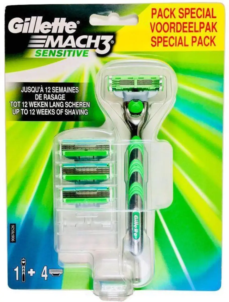 Gillette Mach3 Sensitive Voordeelpakket