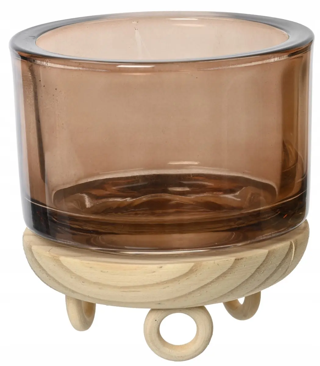 Kaemingk Glasen Decoratieve Kandelaar 9,5cm - Transparant