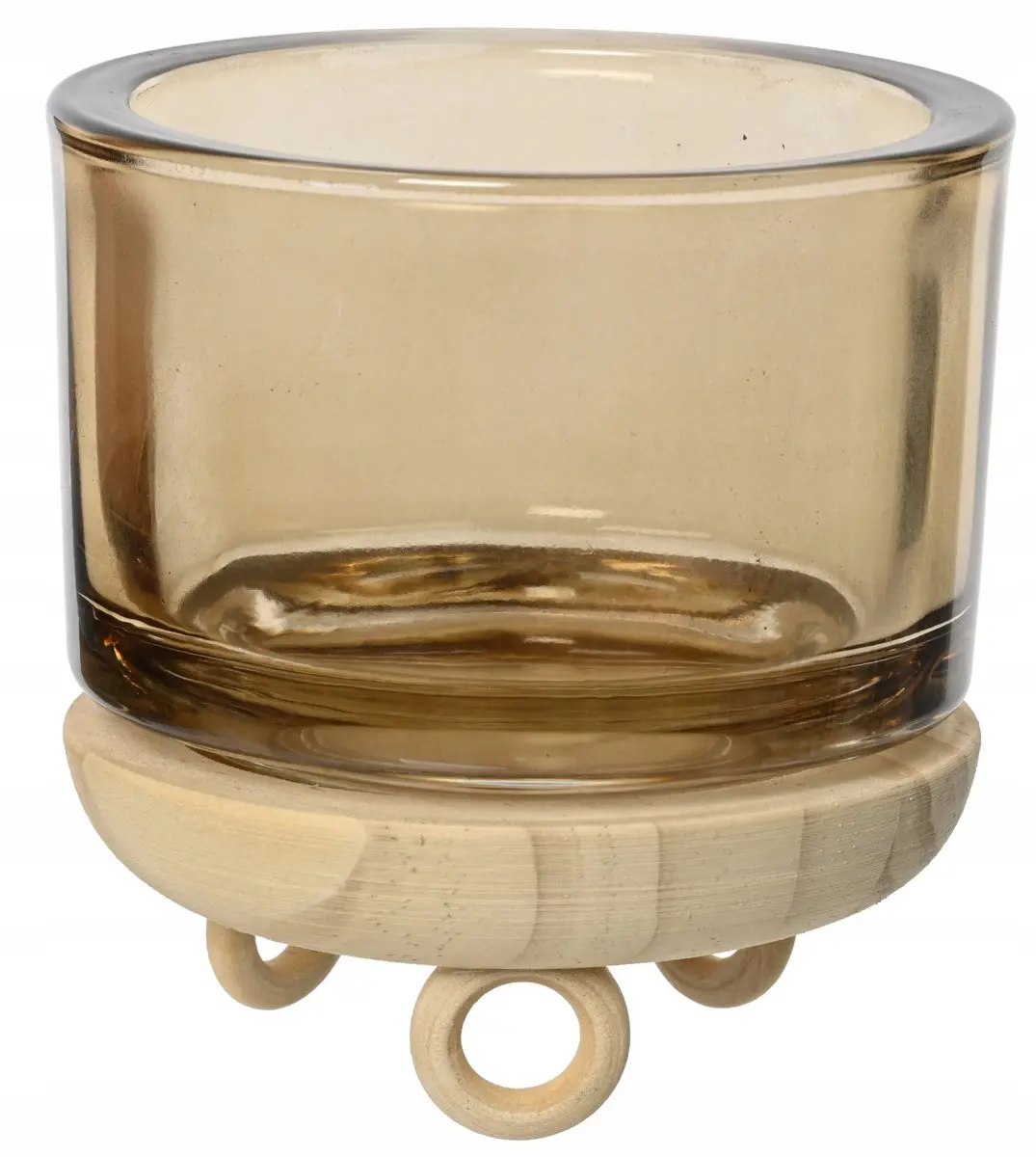 Kaemingk Glasen Decoratieve Kandelaar 9,5cm - Transparant