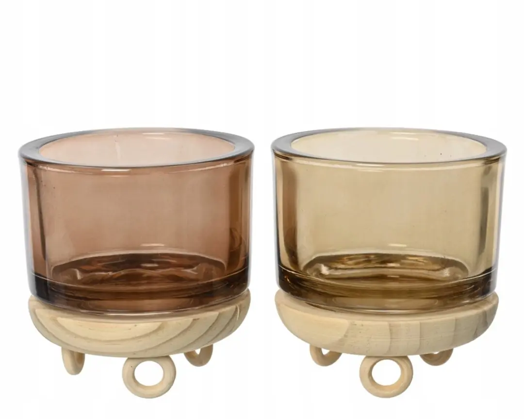 Kaemingk Glasen Decoratieve Kandelaar 9,5cm