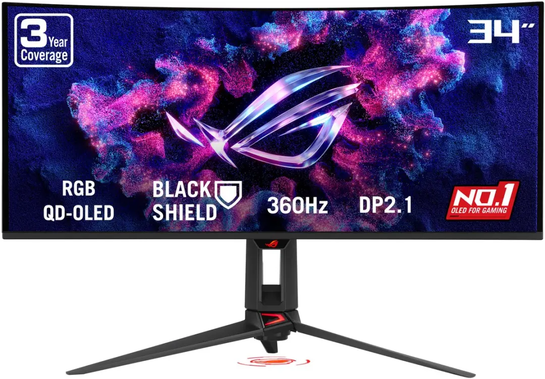 ASUS ROG Swift PG34WCDN Curved QD-OLED Gaming Monitor 34 inch