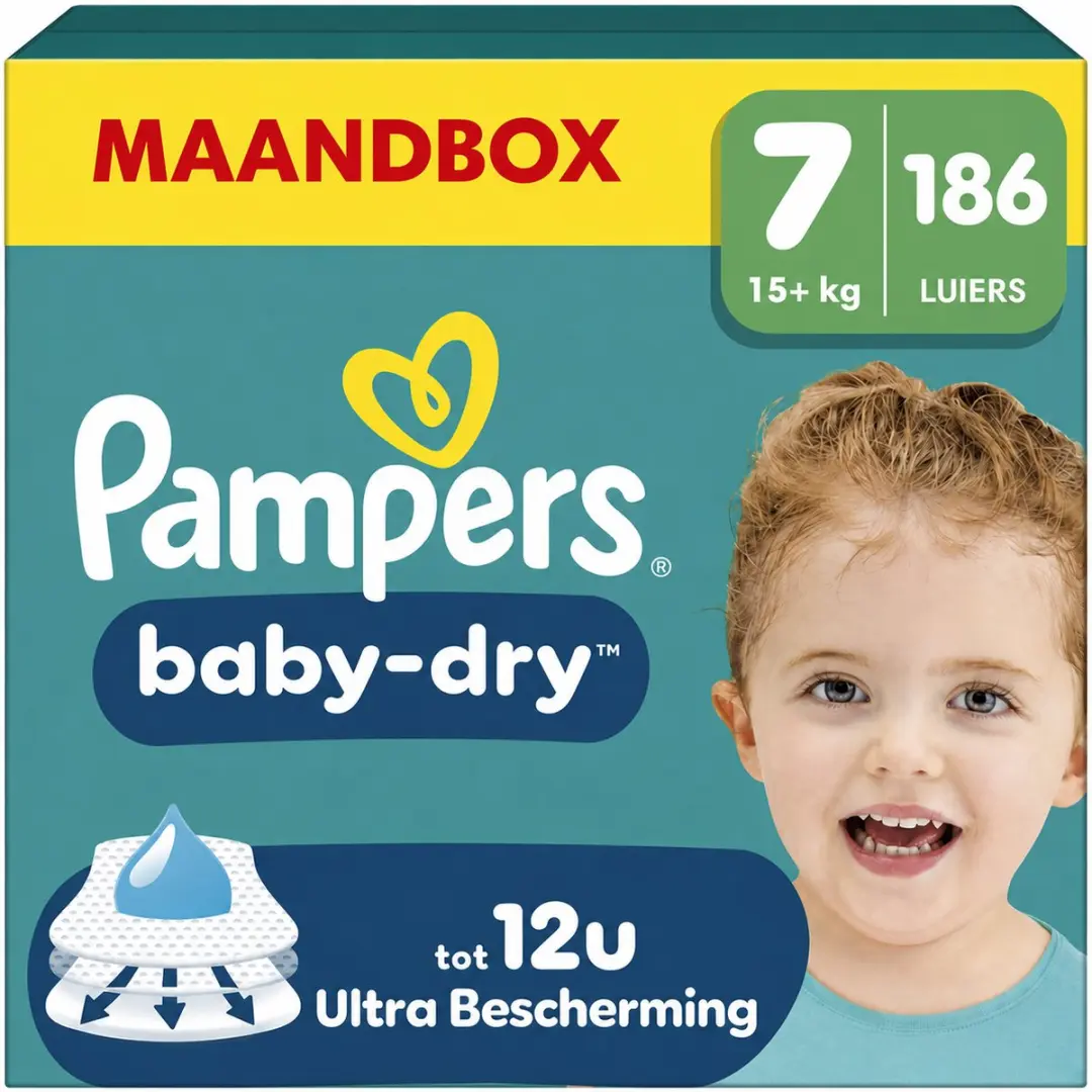 Pampers Baby-Dry Maat 7 Luiers