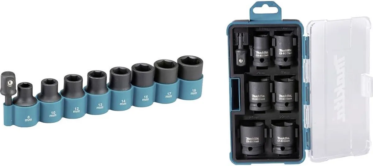 Makita Krachtdoppenset 8-delig 1/4" - E-12289
