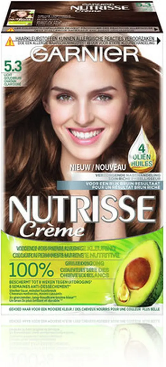 Garnier Nutrisse Crème 53 Licht Goudbruin Haarverf