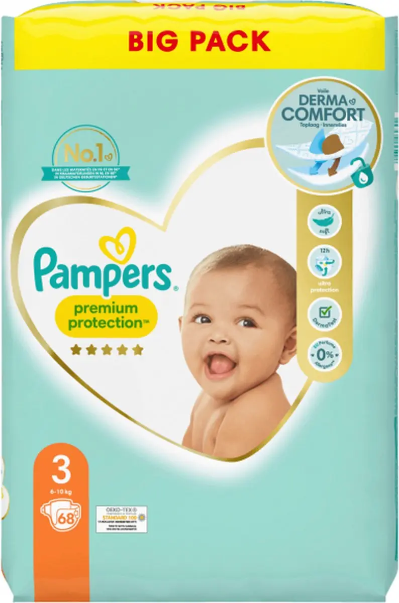 Pampers Premium Protection Luiers Maat 3
