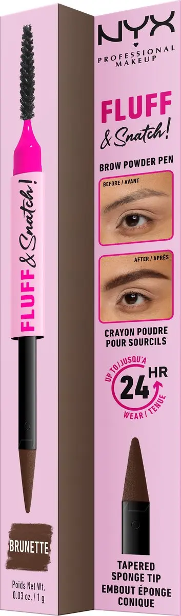 NYX Professional Makeup Fluff & Snatch! Brow Powder Pen - Brunette 0.5ml