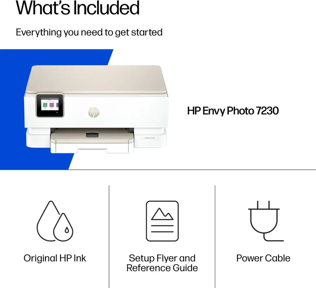 HP ENVY Photo 7230 B63JVB All-in-One Printer - Beige/Wit