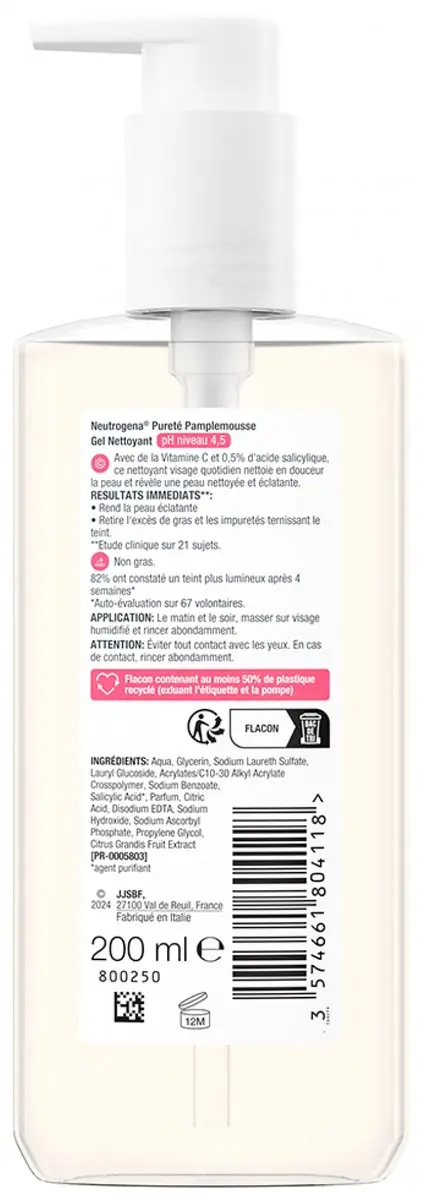 Neutrogena Grapefruit Purity Reinigingsgel 150ml