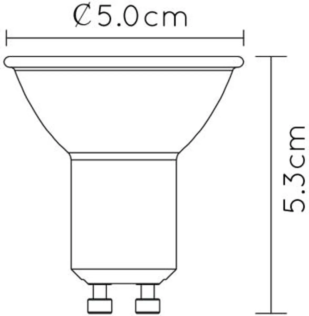 Lucide MR16 LED Spot 5W 2200K/3000K - Rookglas - Zwart - afbeelding 6 van 6