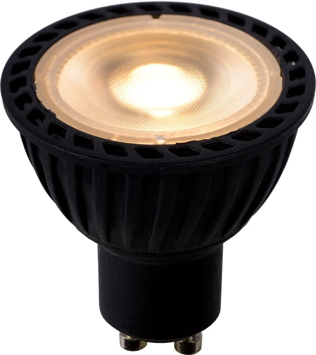 Lucide MR16 LED Spot 5W 2200K/3000K - Rookglas - Zwart