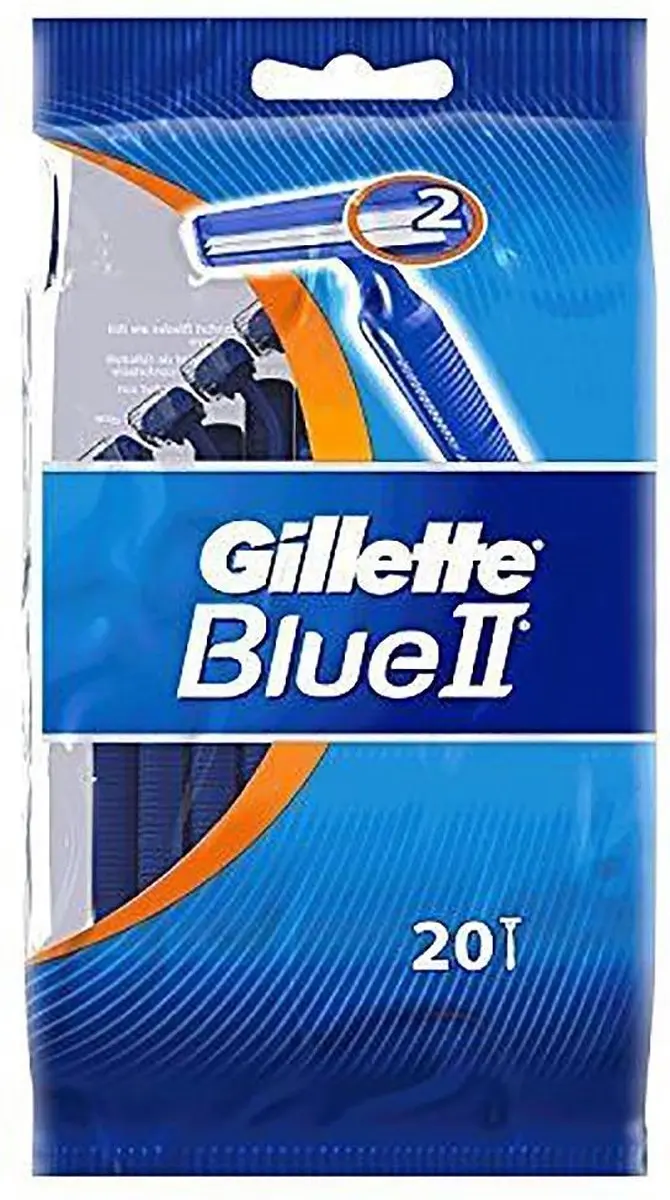 Gillette Blue II Wegwerpscheermesjes 20 Stuks